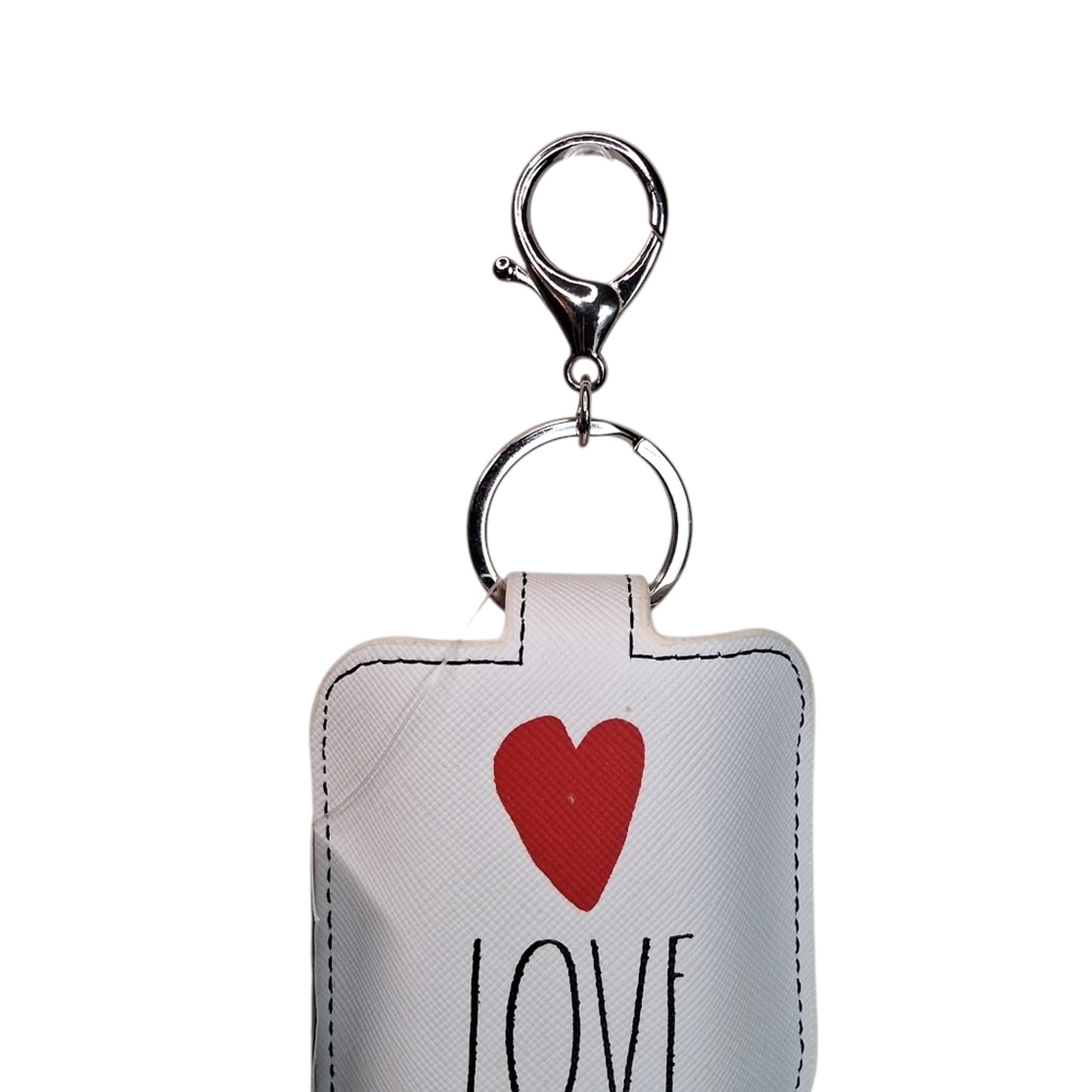 NEW | RAE DUNN | LOVE Heart | Hand Sanitizer Holder Keychain - Picture 6 of 6